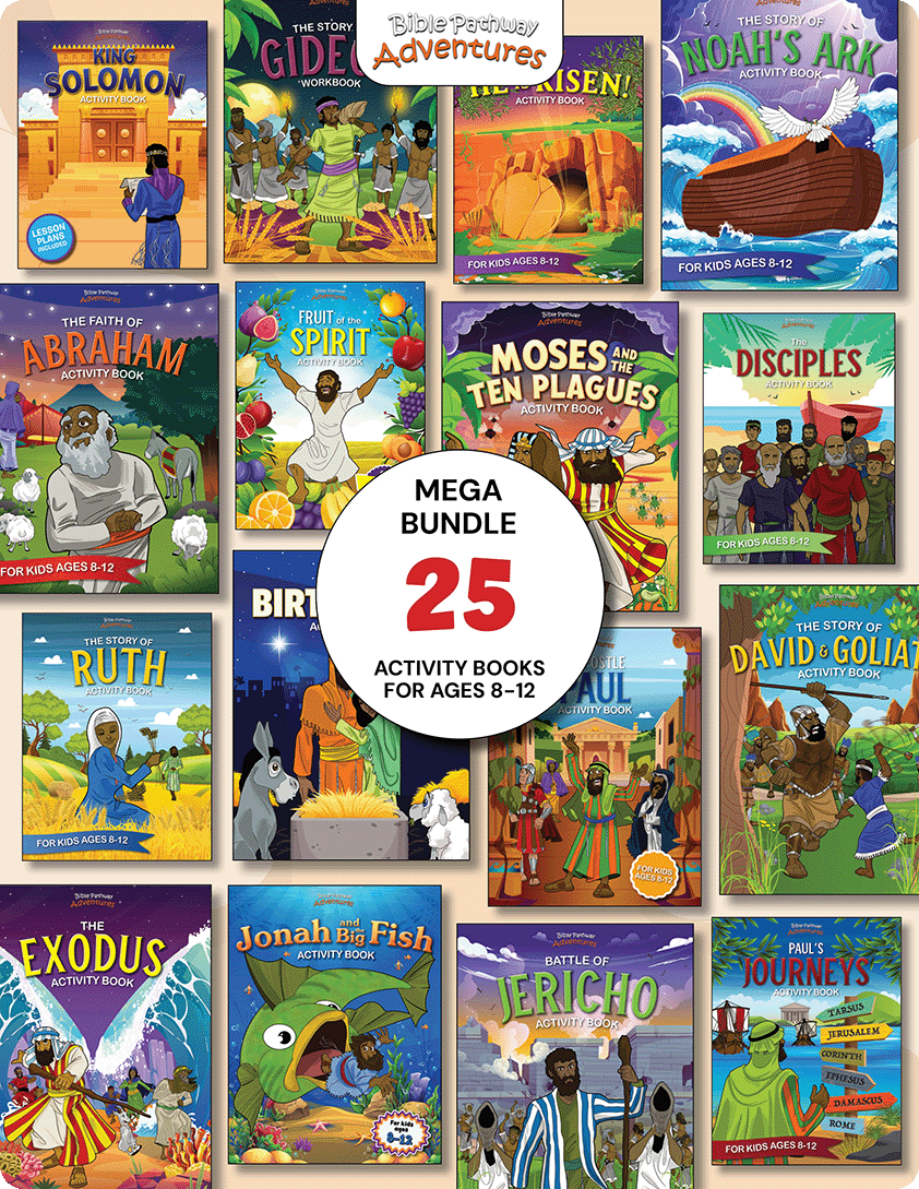 Bible Activity Books for Grades 3-6 MEGA BUNDLE