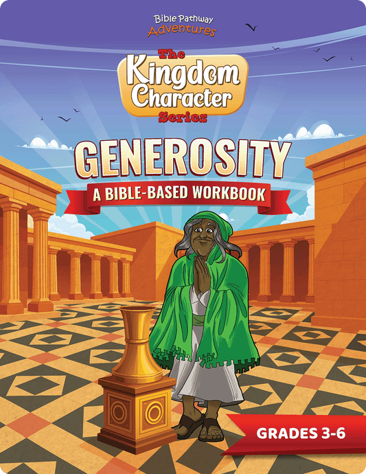 Generosity Bible workbook for kids