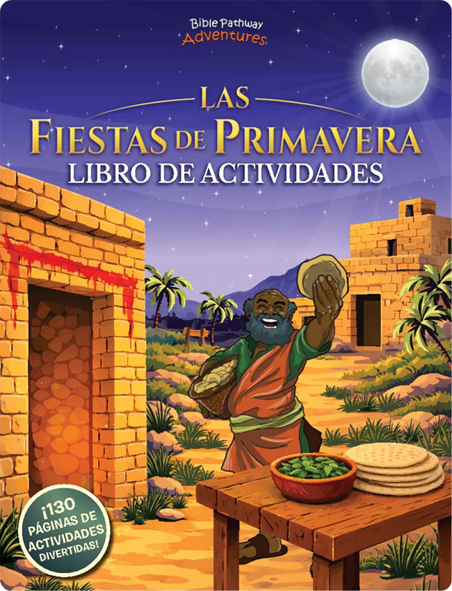 Book cover of 'Las Fiestas de Primavera Libro de Actividades' with a character and desert scene.