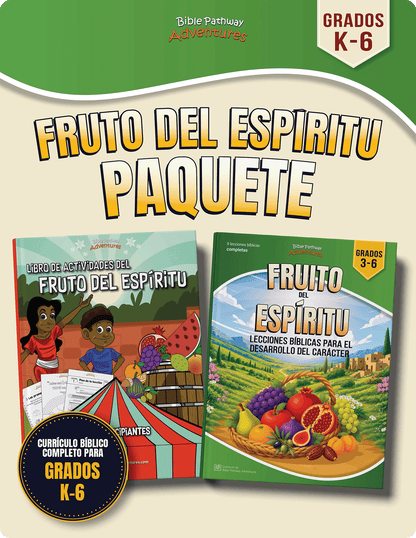 PAQUETE | Currículo Bíblico del Fruto del Espíritu para grados K-6