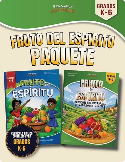 PAQUETE | Currículo Bíblico del Fruto del Espíritu para grados K-6