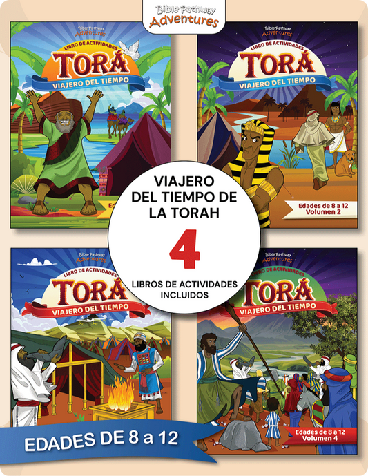 PAQUETE: Viajero del tiempo de la Torá (grados 3-6)