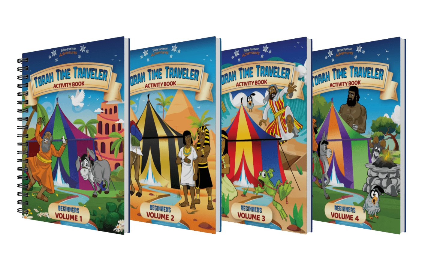 BUNDLE: Torah Time Traveler Activity Books for Beginners