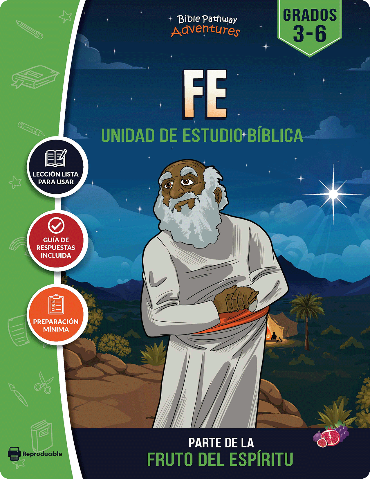 Book cover of 'FE' with a character in a desert landscape and night sky.