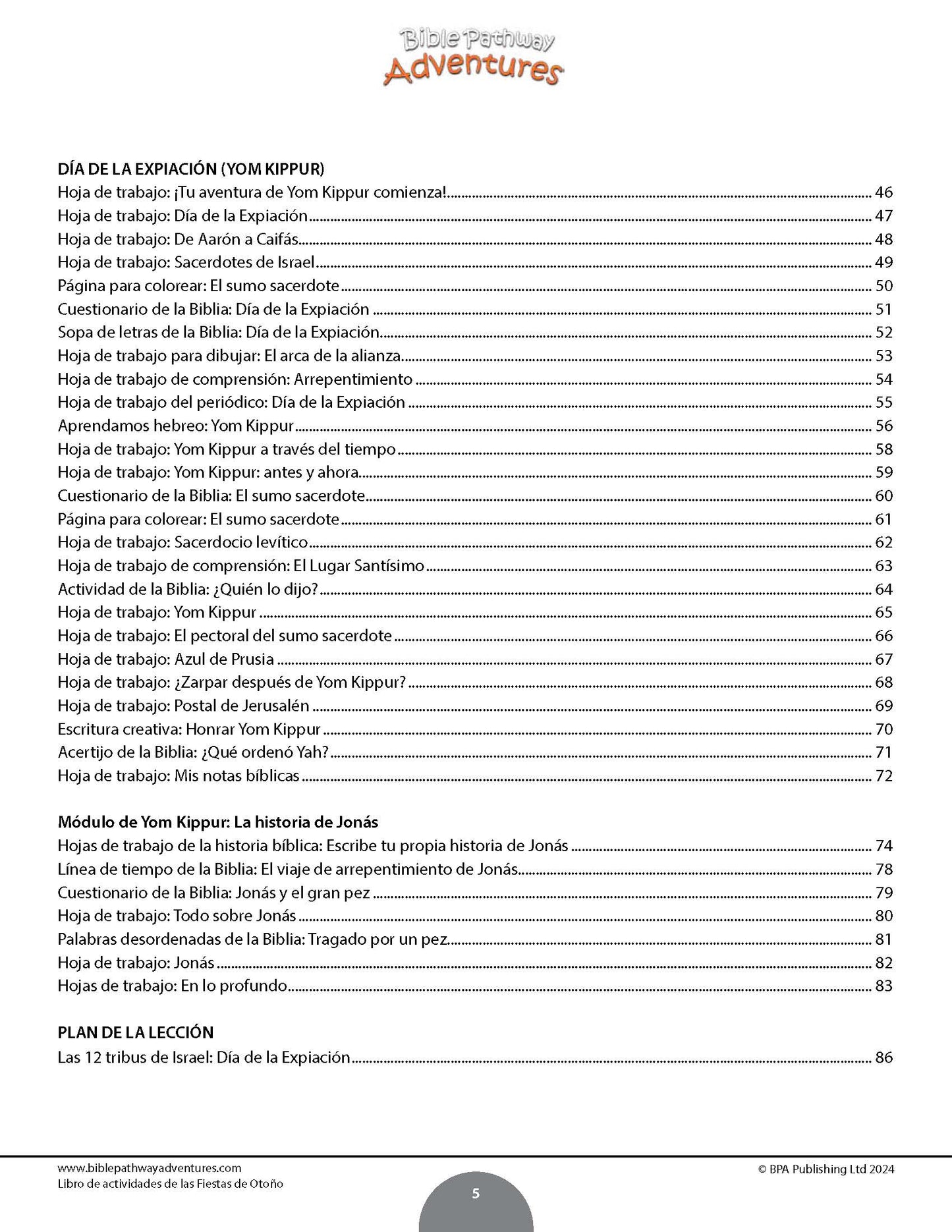 BUNDLE: Libros de actividades de las Fiestas de Otoño (PDF)