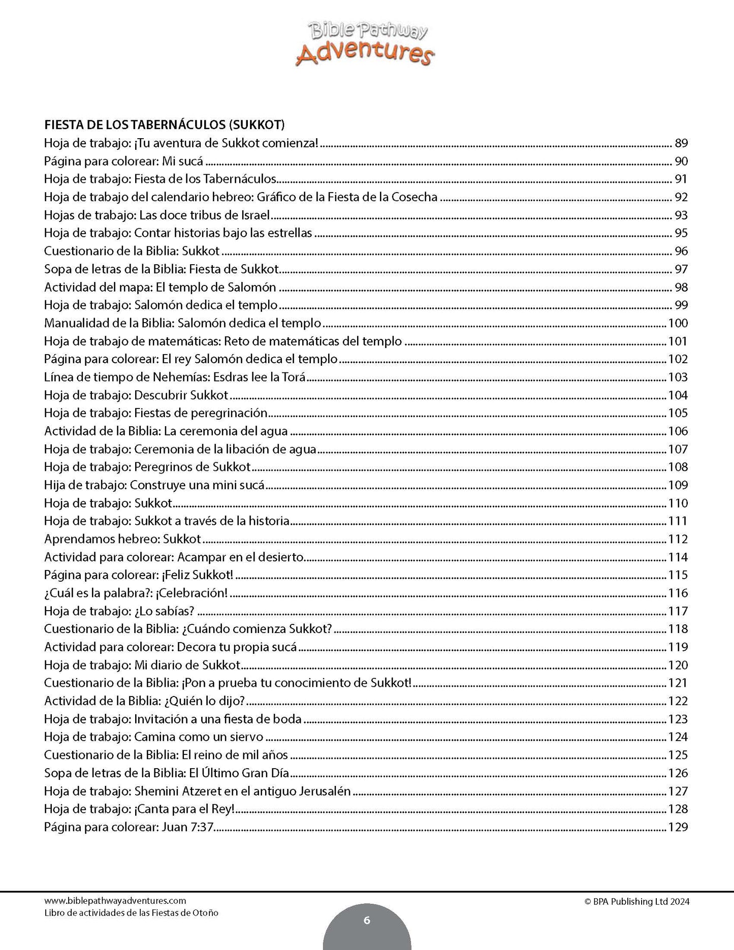 BUNDLE: Libros de actividades de las Fiestas de Otoño (PDF)