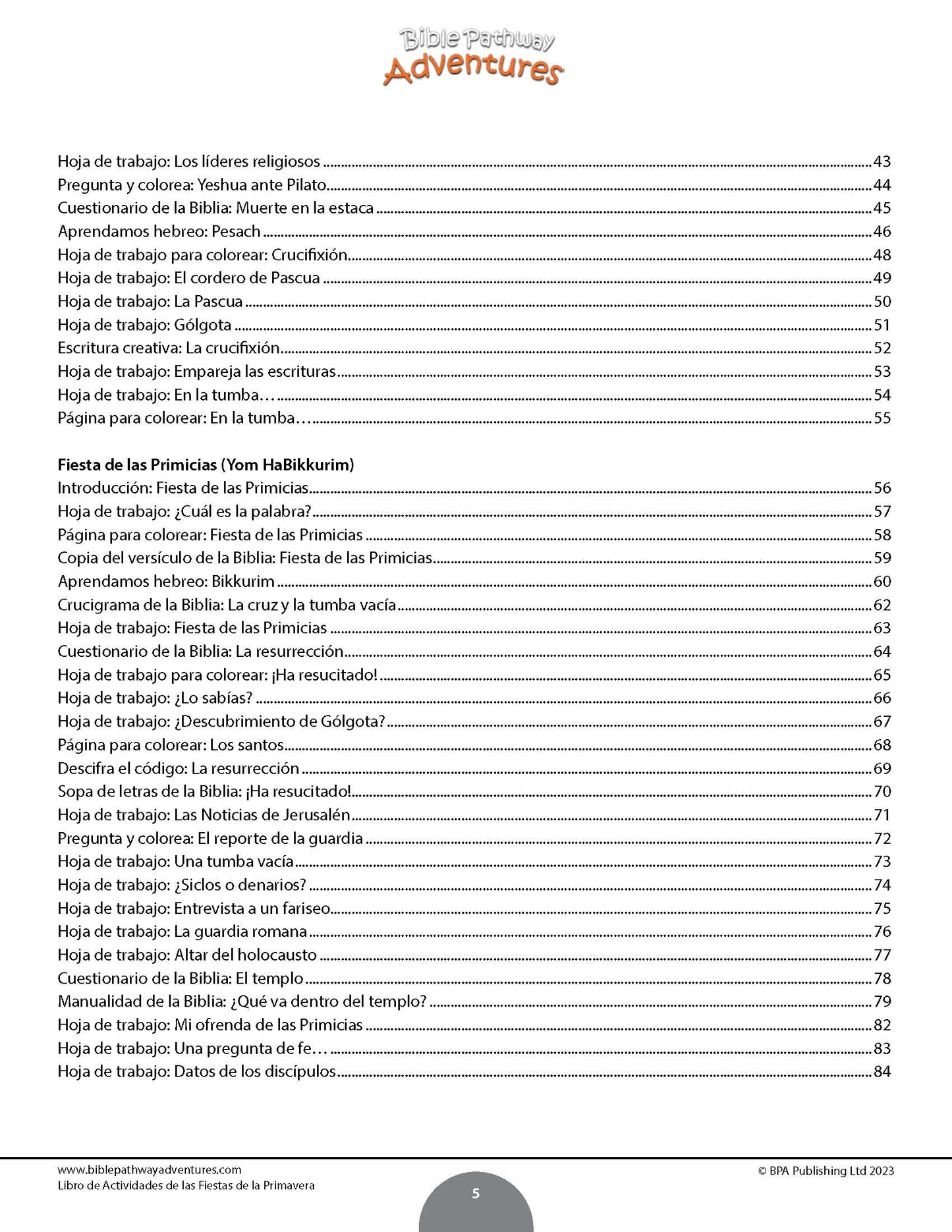 BUNDLE: Libros de actividades de las fiestas de Primavera