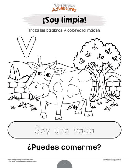 Libro de actividades -  Limpios e inmundos
