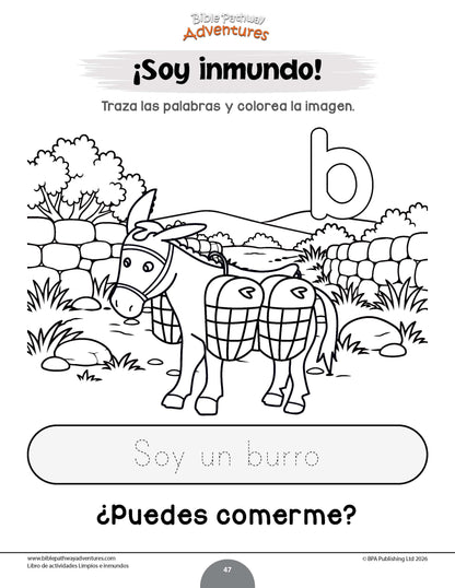 Libro de actividades -  Limpios e inmundos