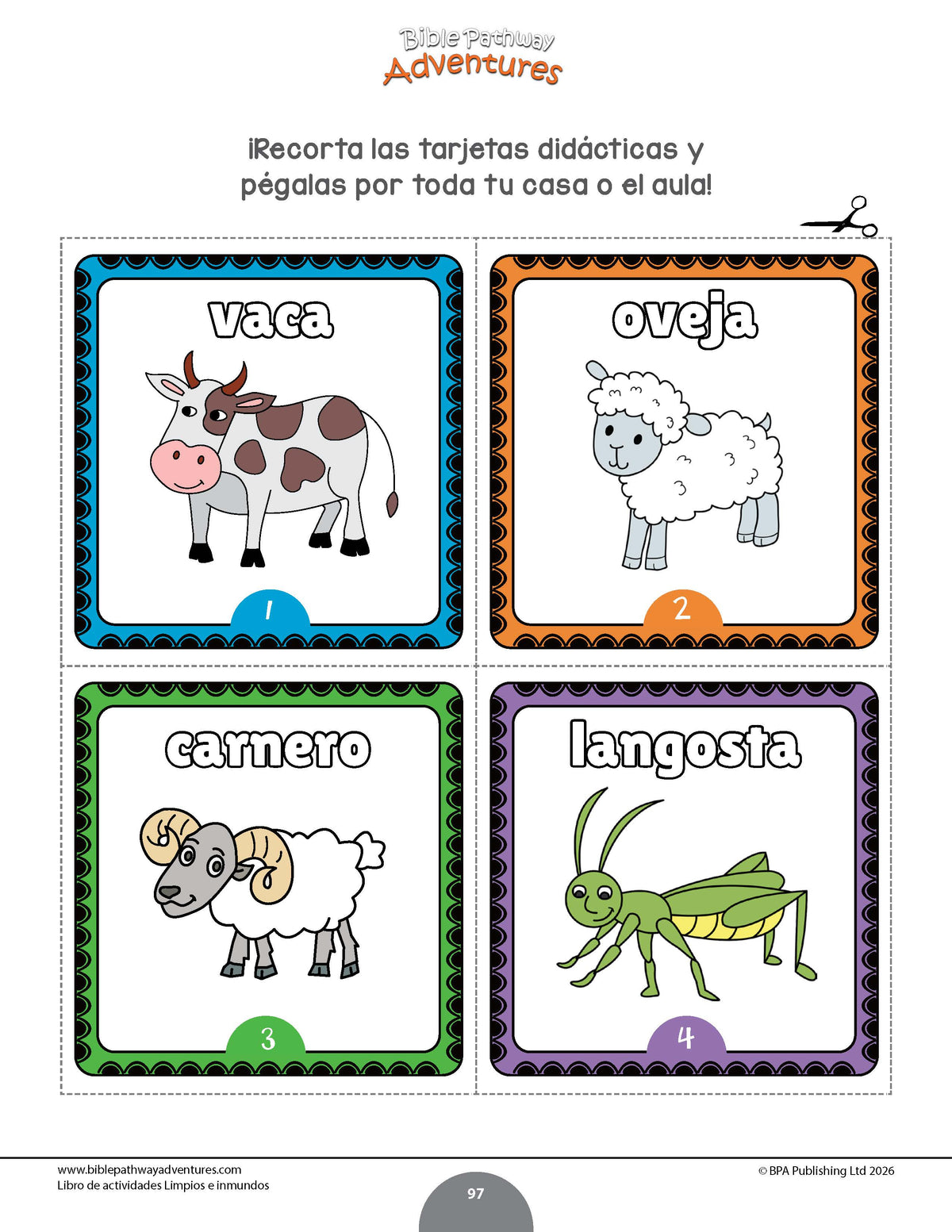 Libro de actividades -  Limpios e inmundos