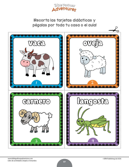 Libro de actividades -  Limpios e inmundos