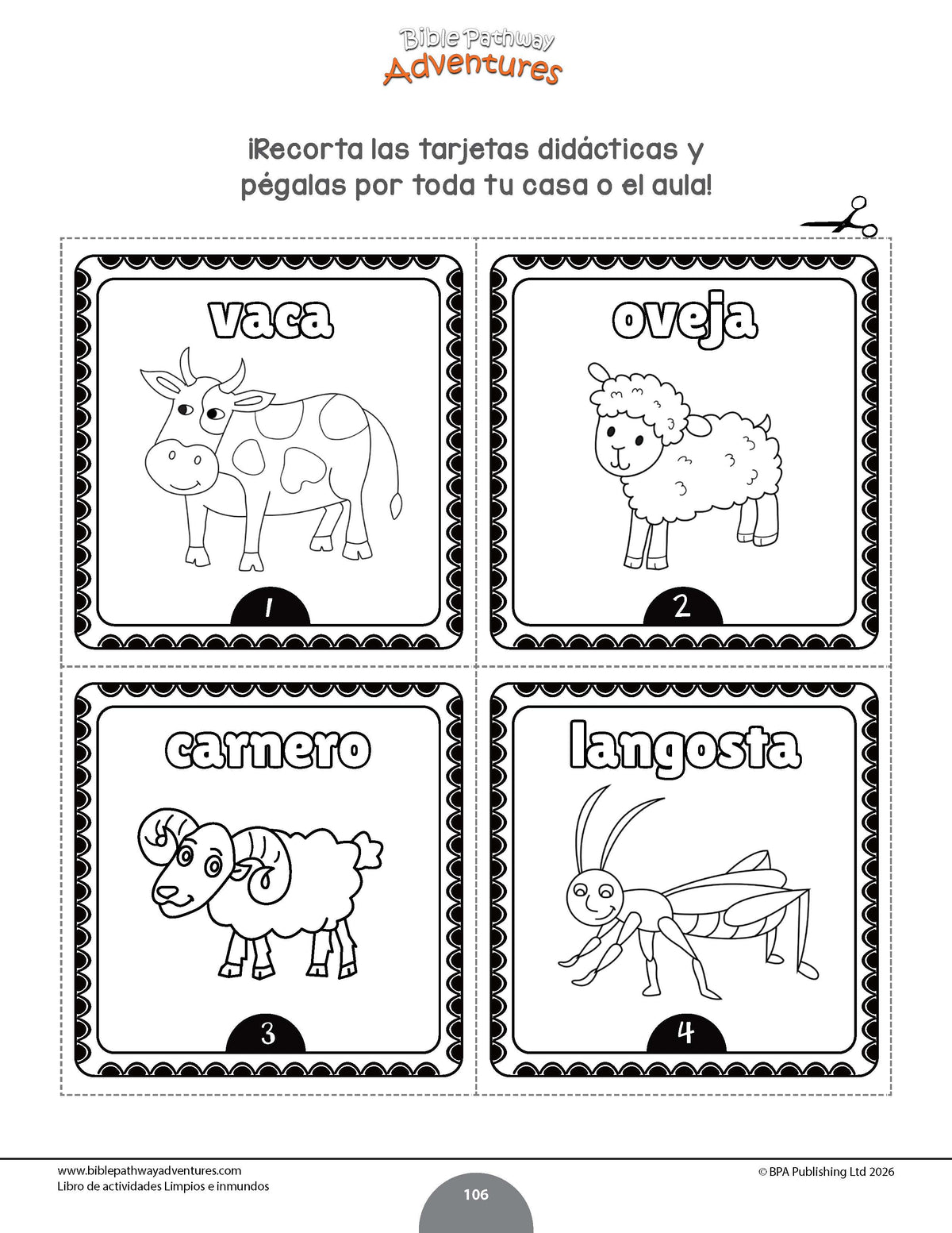 Libro de actividades -  Limpios e inmundos