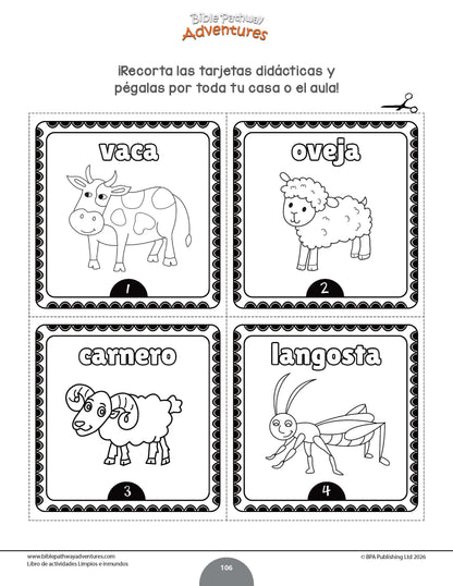 Libro de actividades -  Limpios e inmundos