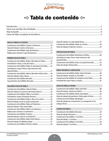 PAQUETE: Libros de actividades del apóstol Pablo (grados 3-6)