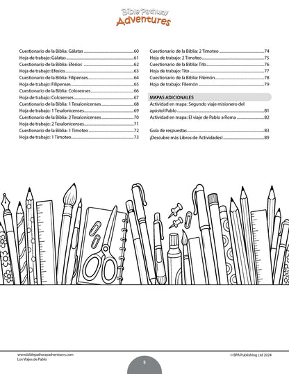 PAQUETE: Libros de actividades del apóstol Pablo (grados 3-6)