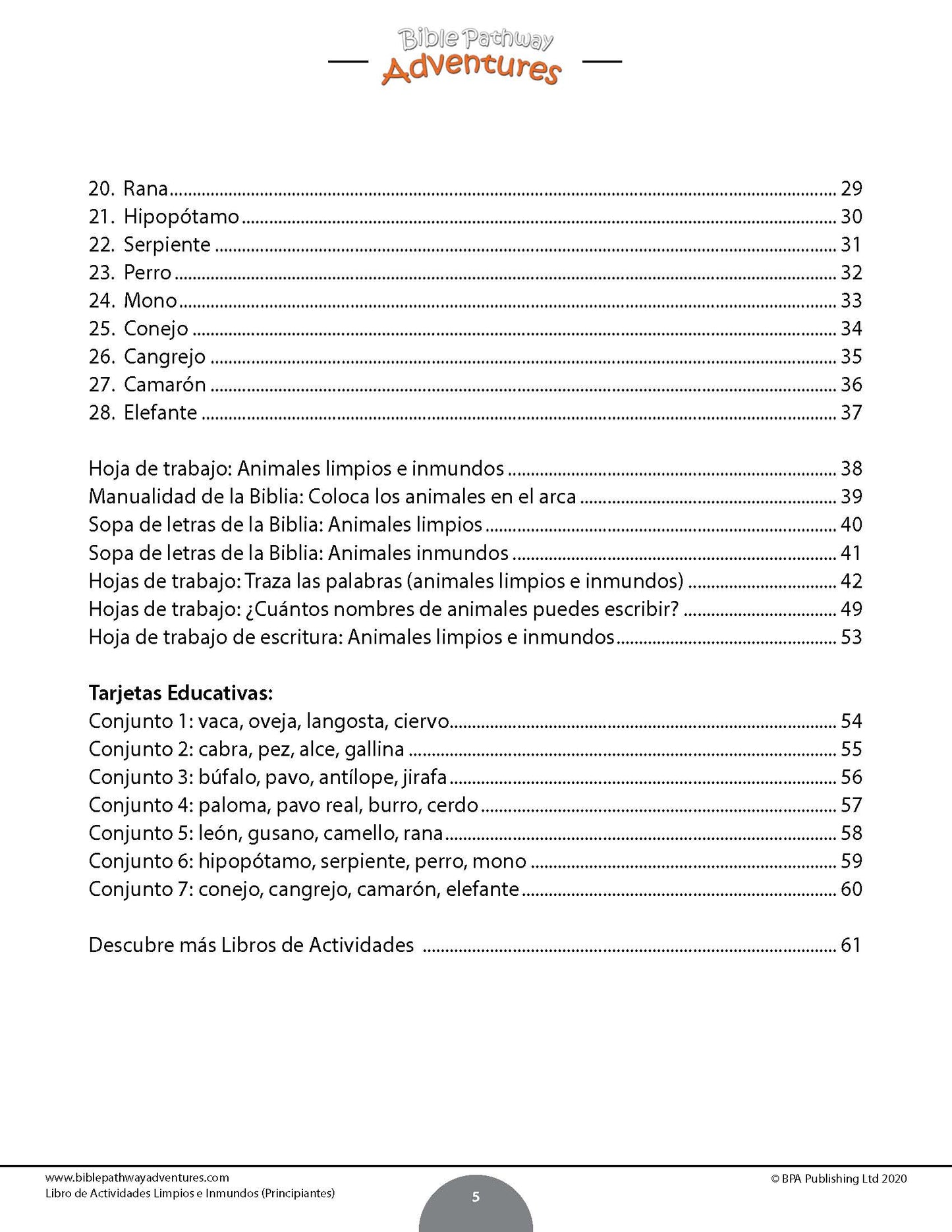 Libro de actividades limpios e inmundos para principiantes (PDF)
