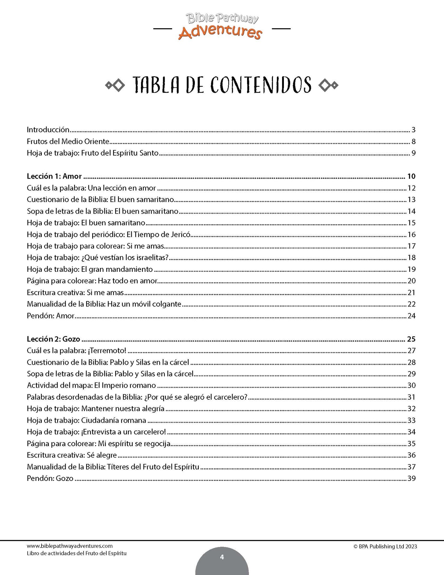 BUNDLE: El Fruto del Espíritu: Libros de Actividades (PDF)
