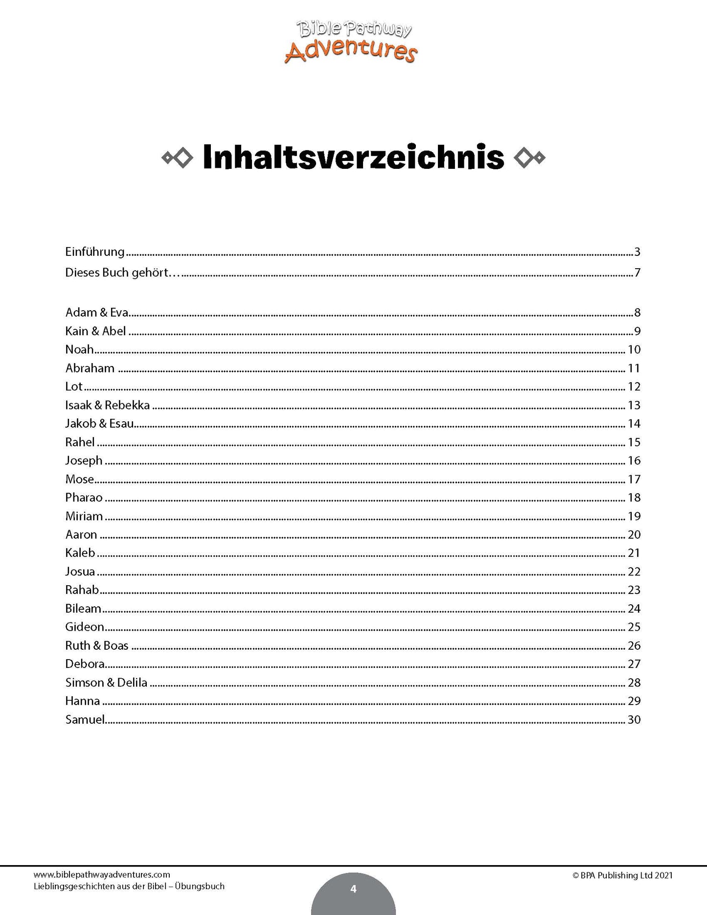 Lieblingsgeschichten aus der Bibel – Übungsbuch