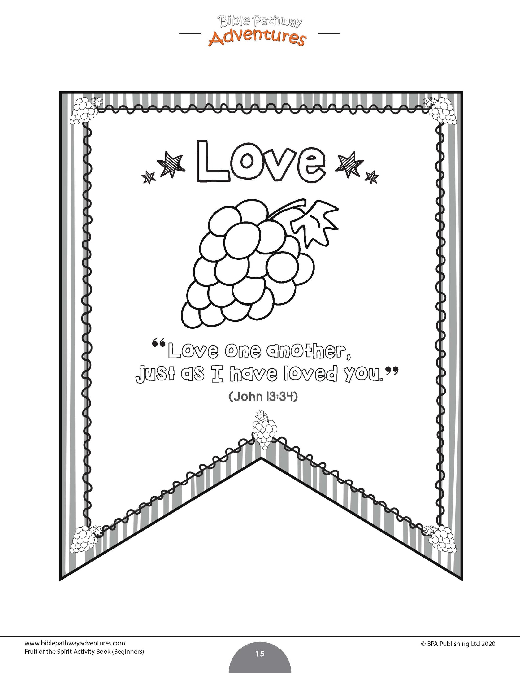 Love: Fruit of the Spirit Activity Book for Beginners (PDF) – Bible ...