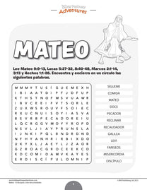 Mateo - El discípulo: Libro de actividades (PDF) – Bible Pathway Adventures