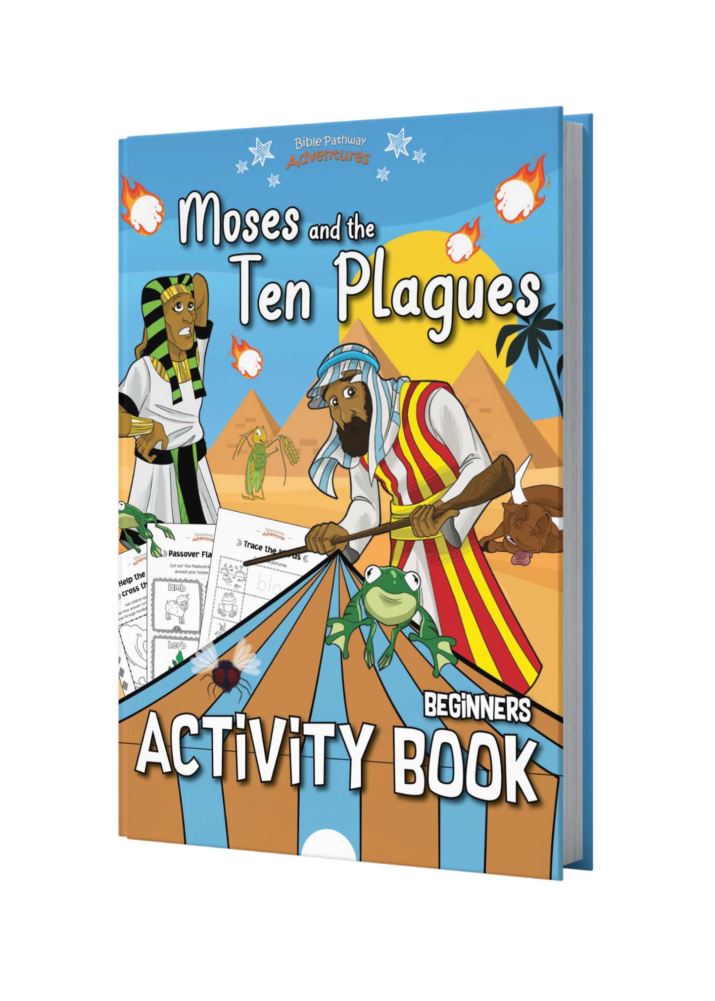 Moses and the Ten Plagues Activity Book for Beginners (paperback)