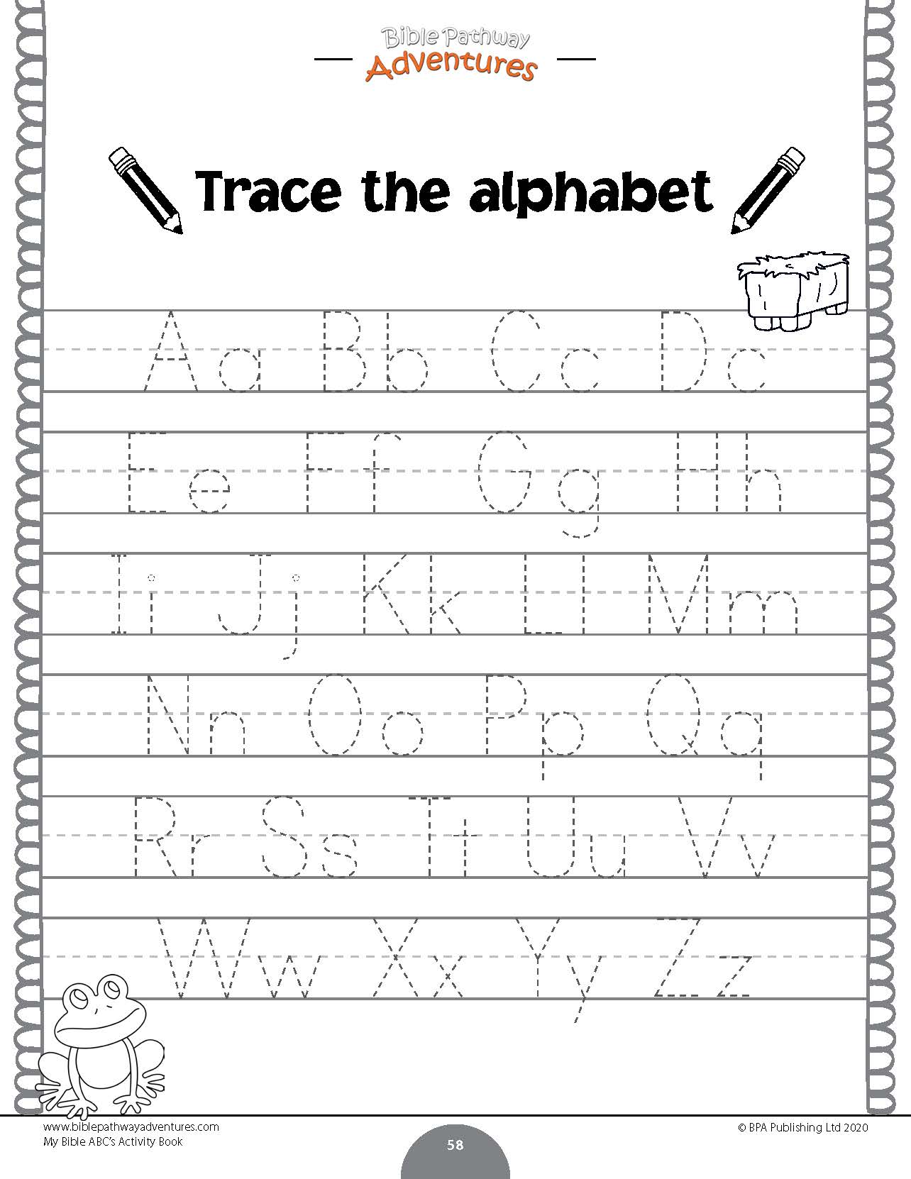 My Bible ABC Activity Book for Beginners