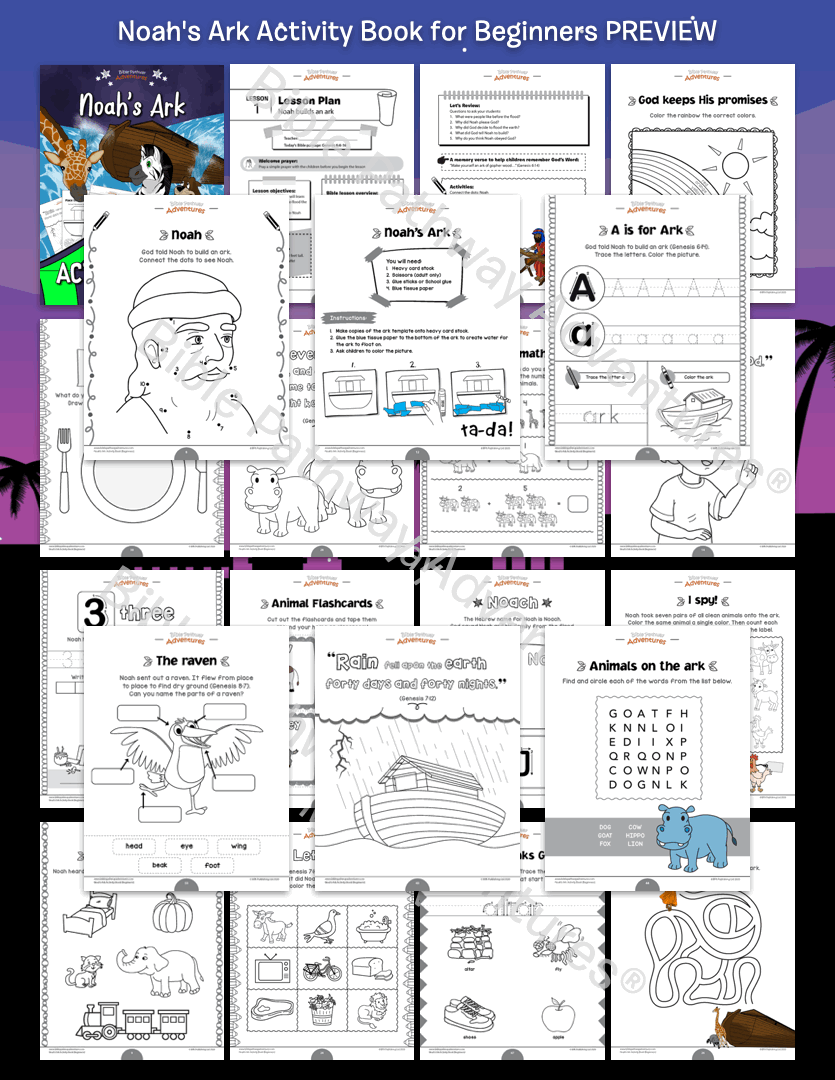 Noah's Ark Activity Book for Beginners