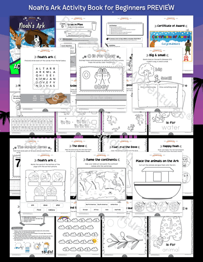 Noah's Ark Activity Book for Beginners