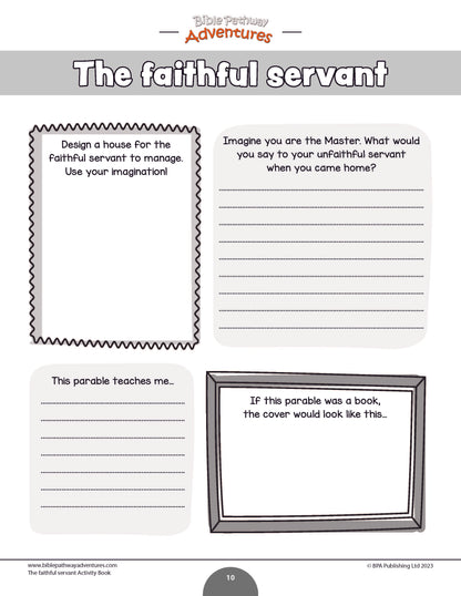 Parable of the Faithful Servant Activity Book