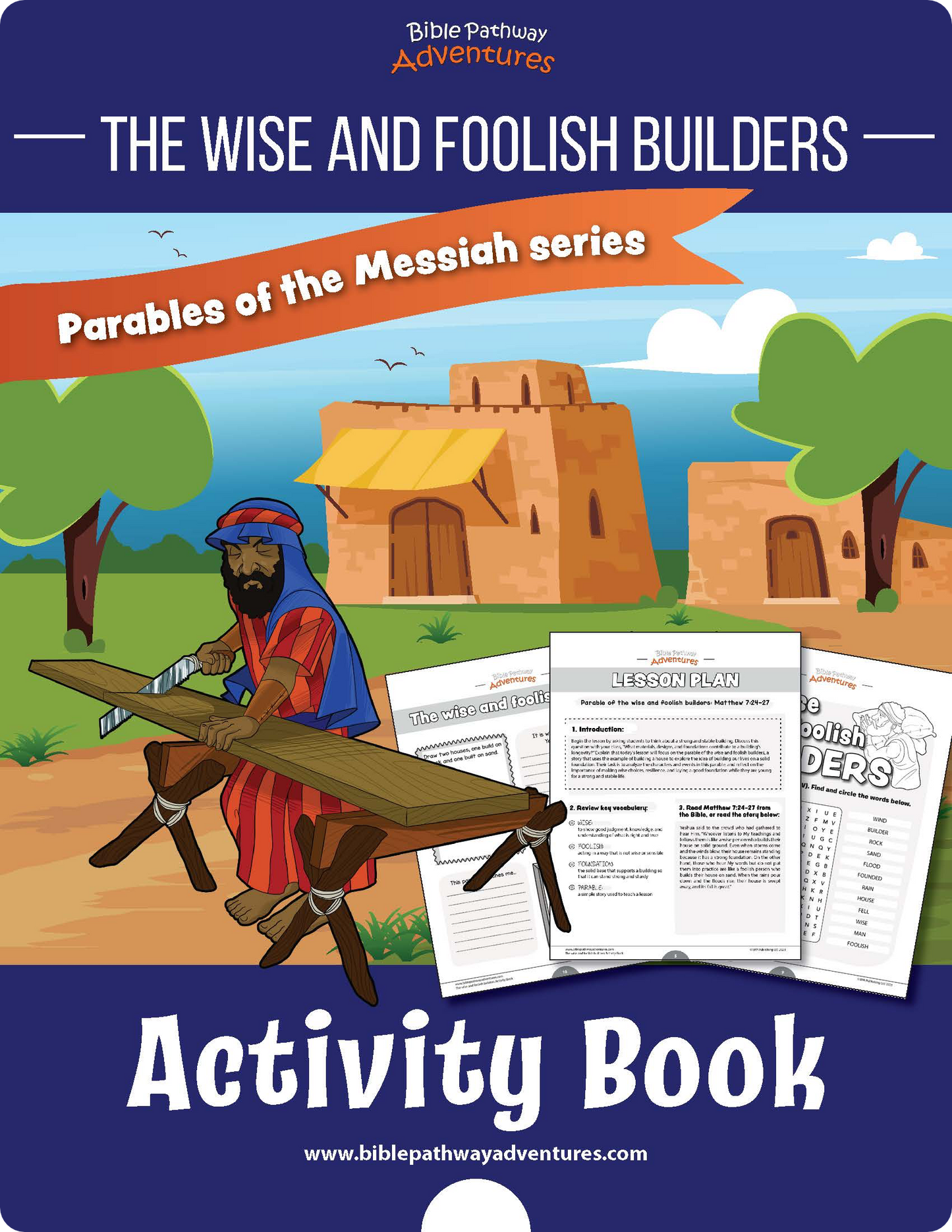 Parable of the Wise and Foolish Builders Activity Book