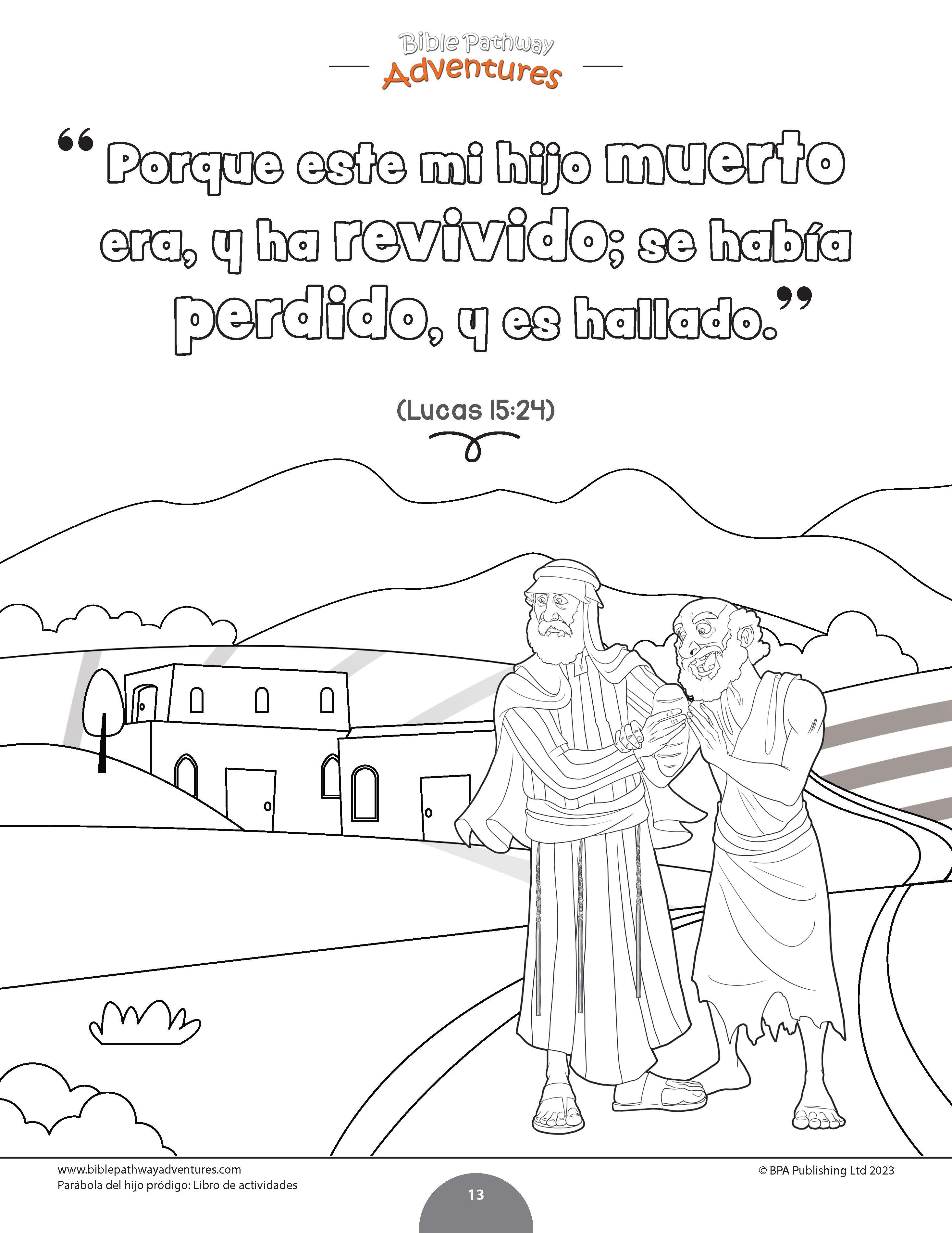 Parábola del hijo pródigo: Libro de actividades (PDF) – Bible Pathway ...