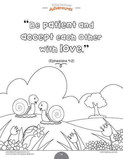 Patience: Fruit of the Spirit Activity Book for Beginners (PDF)