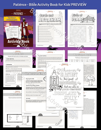 Patience: Bible Activity Book for Kids (PDF)