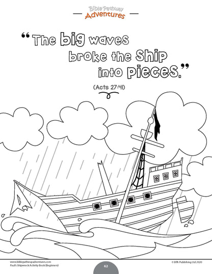 Paul's Shipwreck Activity Book for Beginners