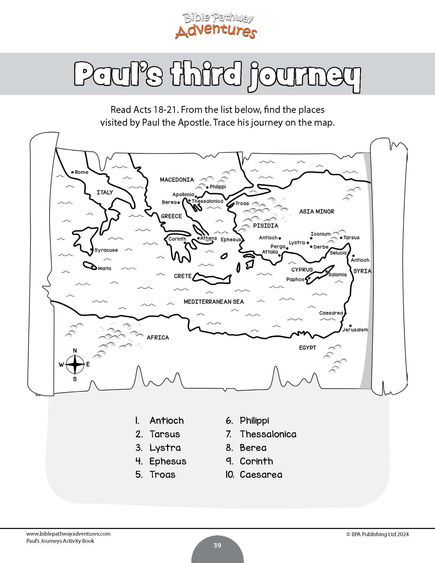 BUNDLE: Paul the Apostle Activity Books