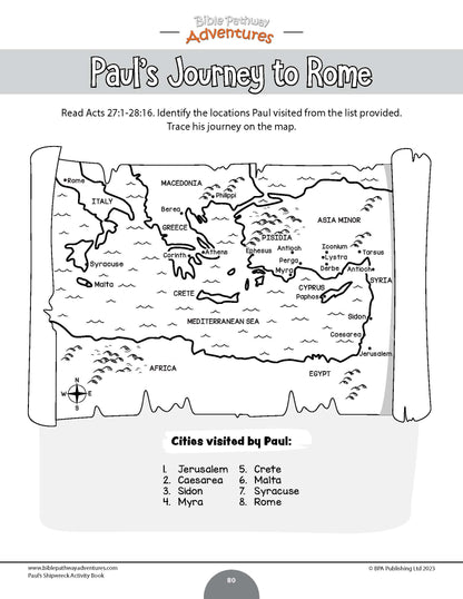 Paul's Shipwreck Activity Book