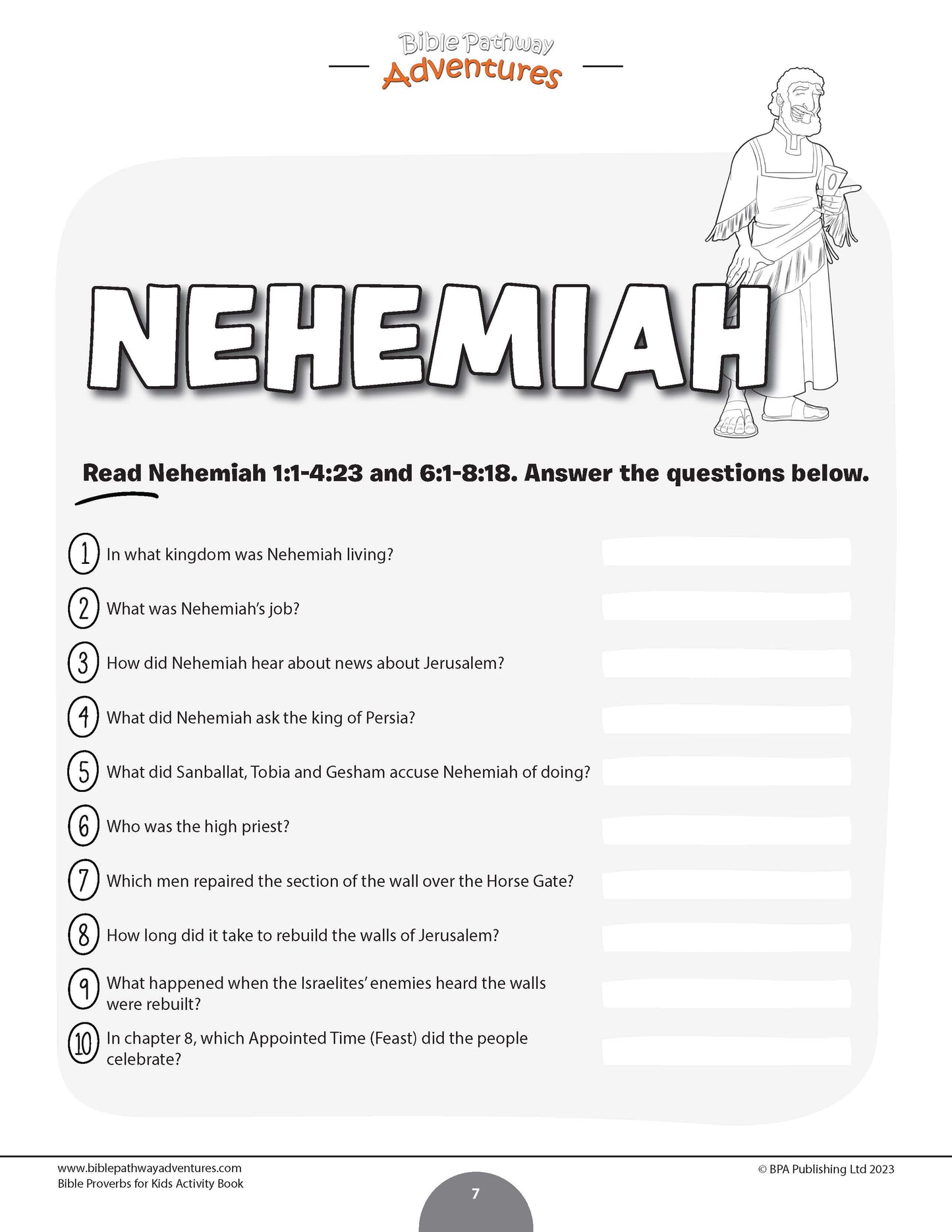 Perseverance: Bible Activity Book for Kids (PDF)