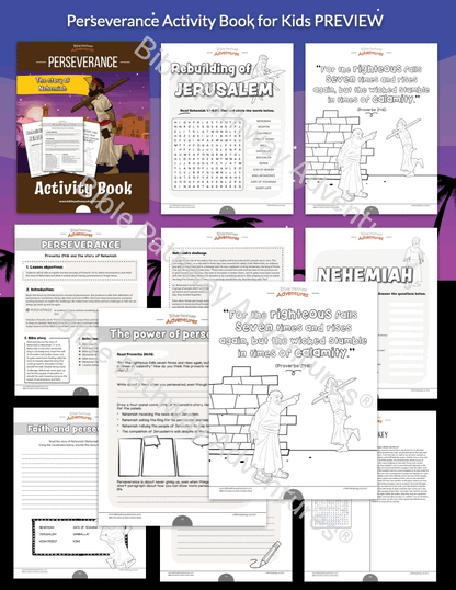 Perseverance: Bible Activity Book for Kids (PDF)