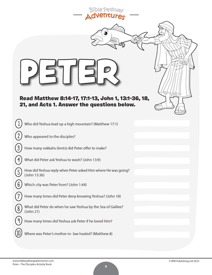 Peter: The Disciple Activity Book (PDF)