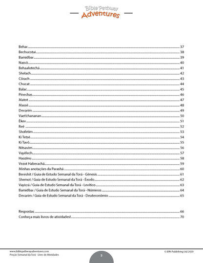Porção Semanal da Torá: Livro de atividades (PDF)