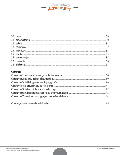 Puros e Impuros: Livro de atividades (PDF)