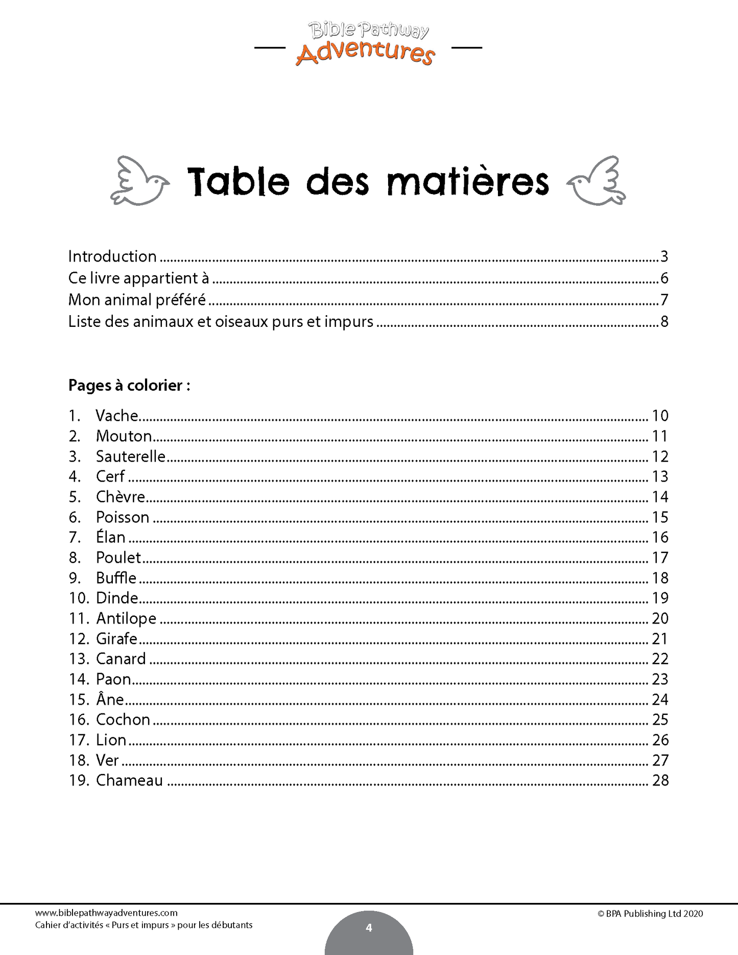 Purs et impurs Cahier d'activités pour les débutants (PDF)