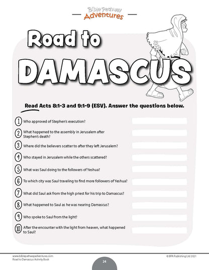 Road to Damascus Activity Book