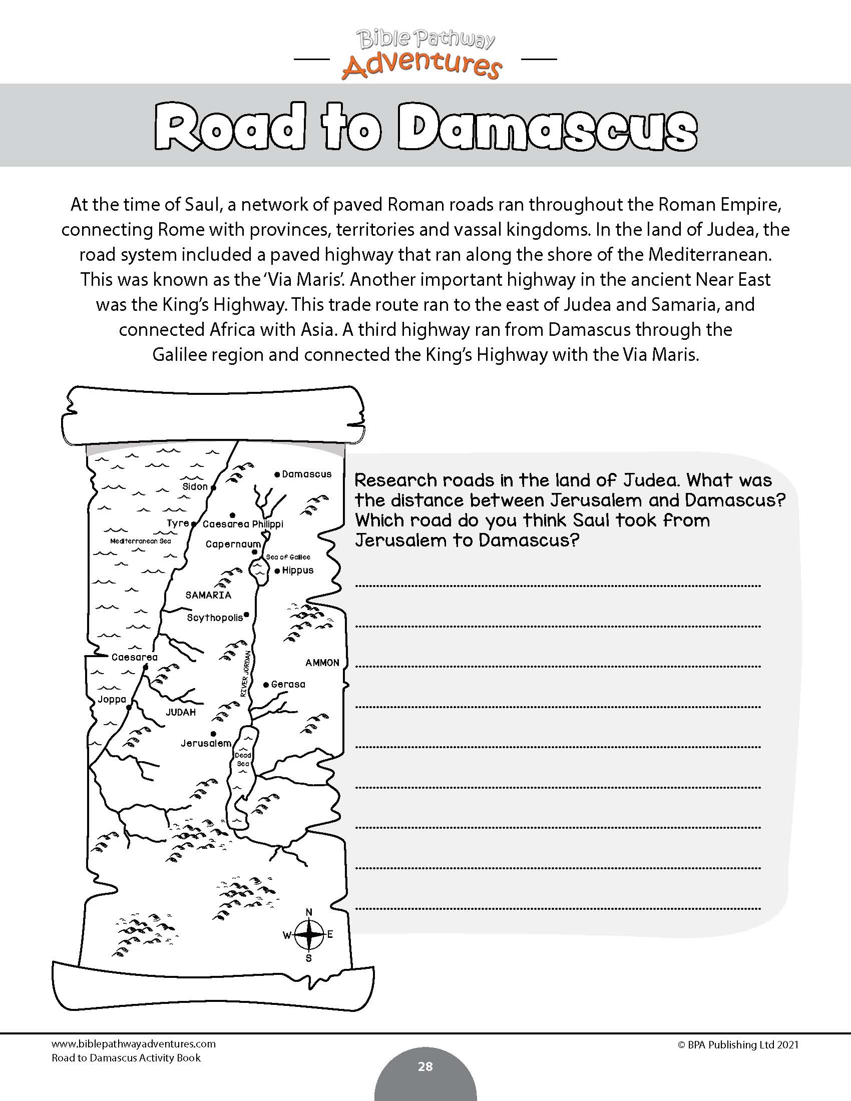 Road to Damascus Activity Book