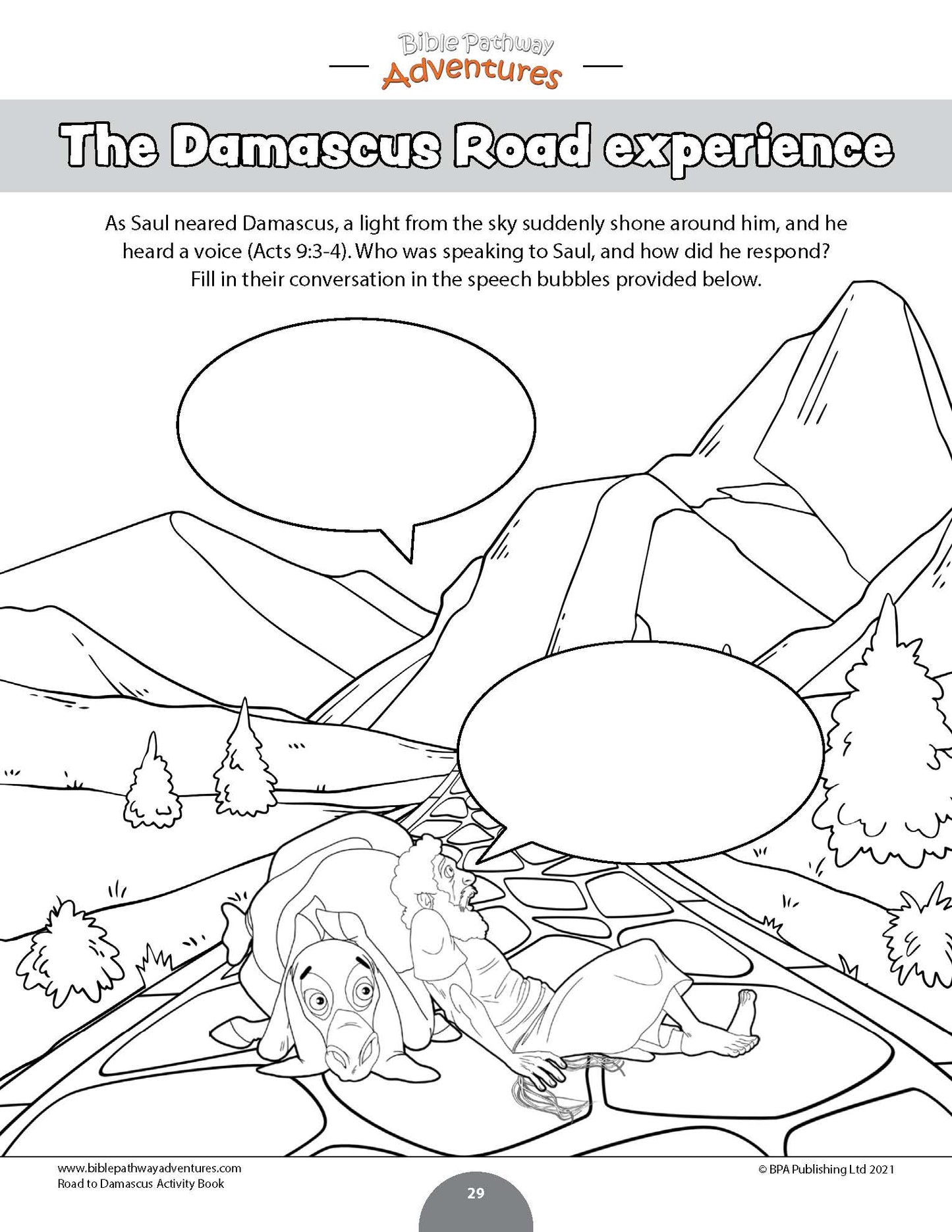 Road to Damascus Activity Book