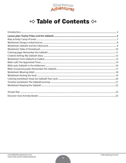 Twelve Tribes and the Sabbath Workbook (PDF)