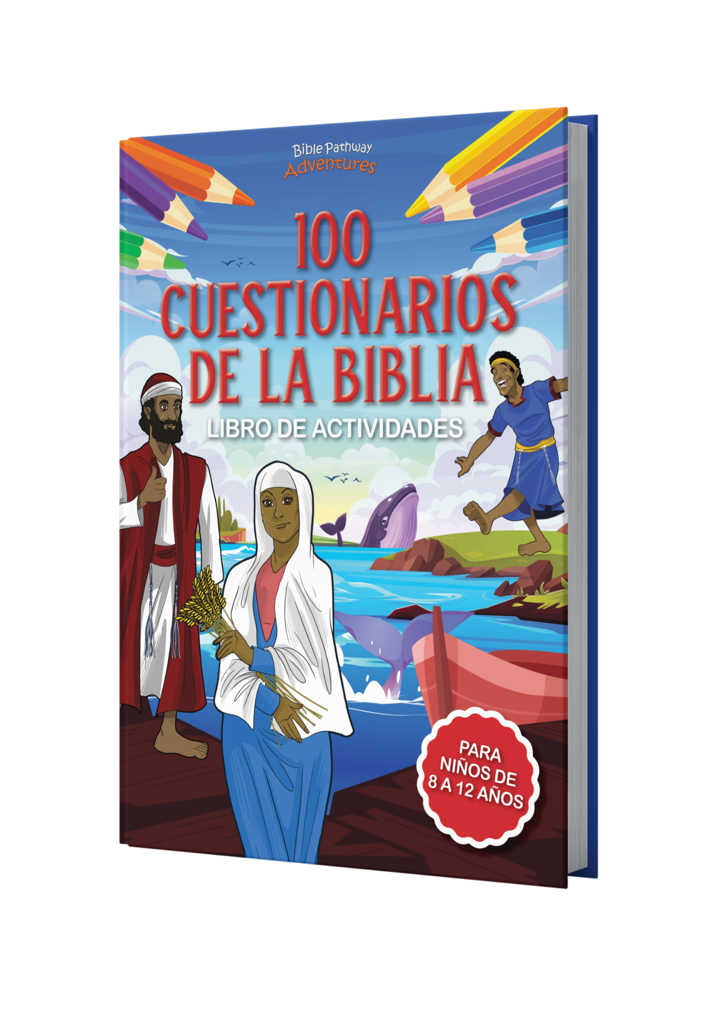 Libro de actividades de 100 cuestionarios de la Biblia book cover