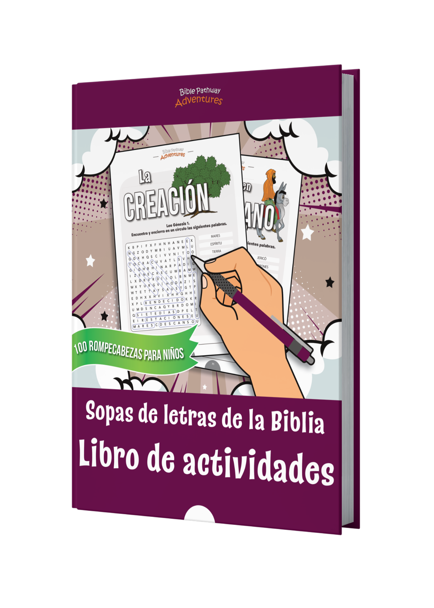 Sopas de letras de la Biblia: Libro de actividades book cover