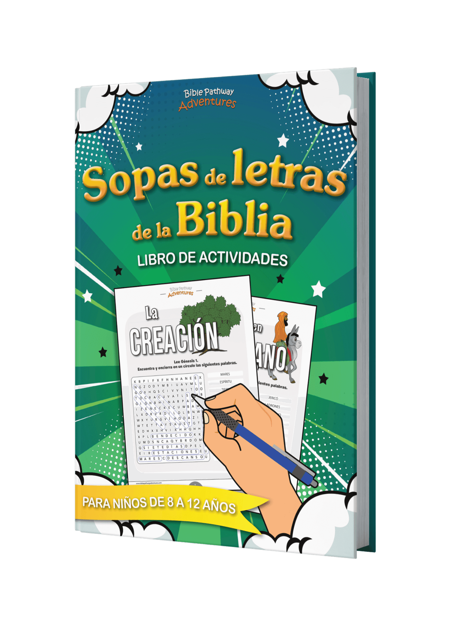 Sopas de letras de la Biblia: Libro de actividades