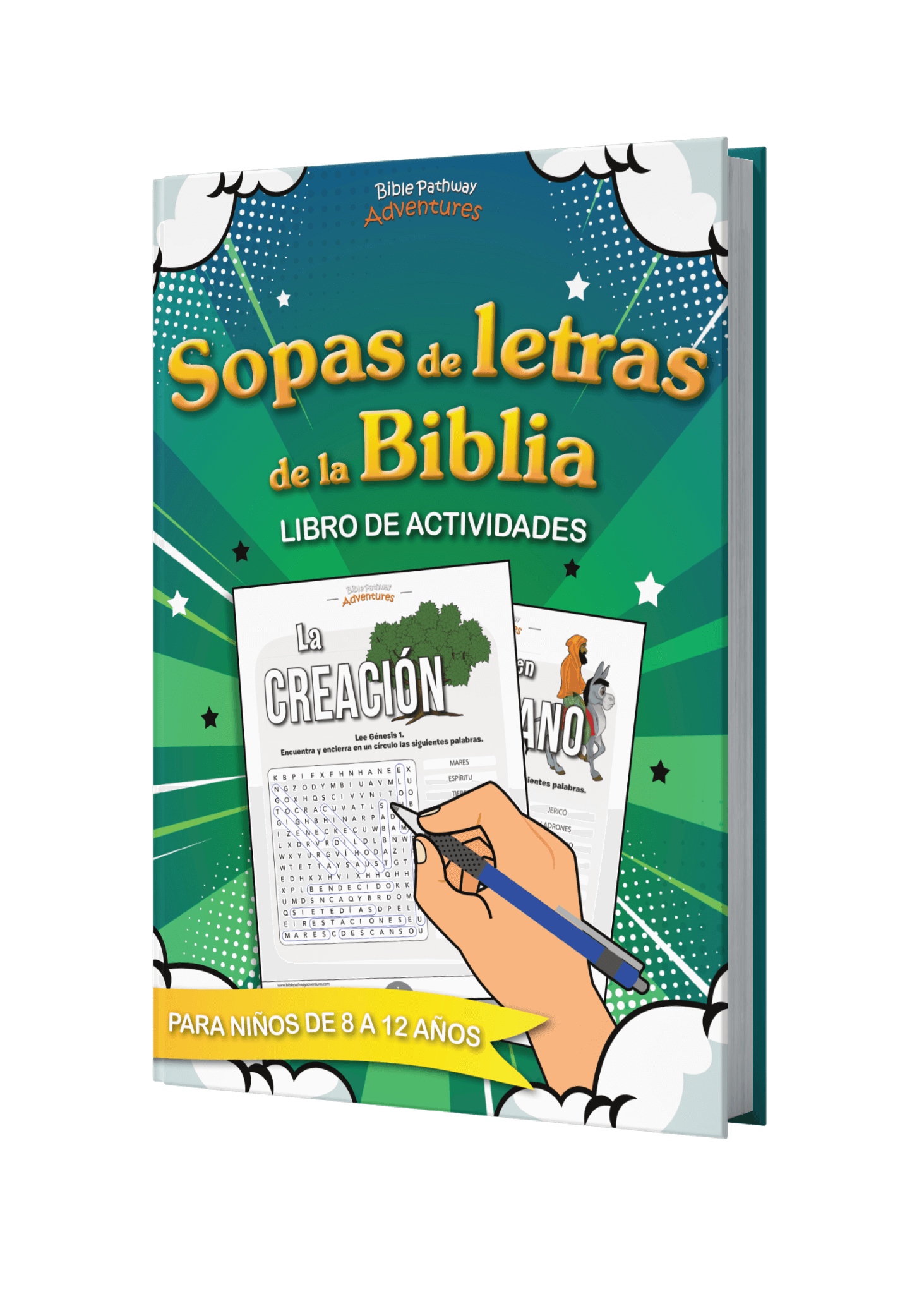 Sopas de letras de la Biblia: Libro de actividades